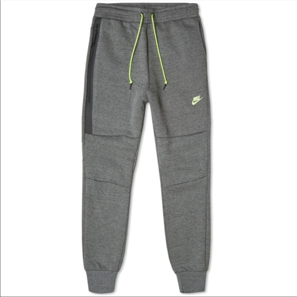 Men’s Nike  fleece joggers/sweatpants grey… volt